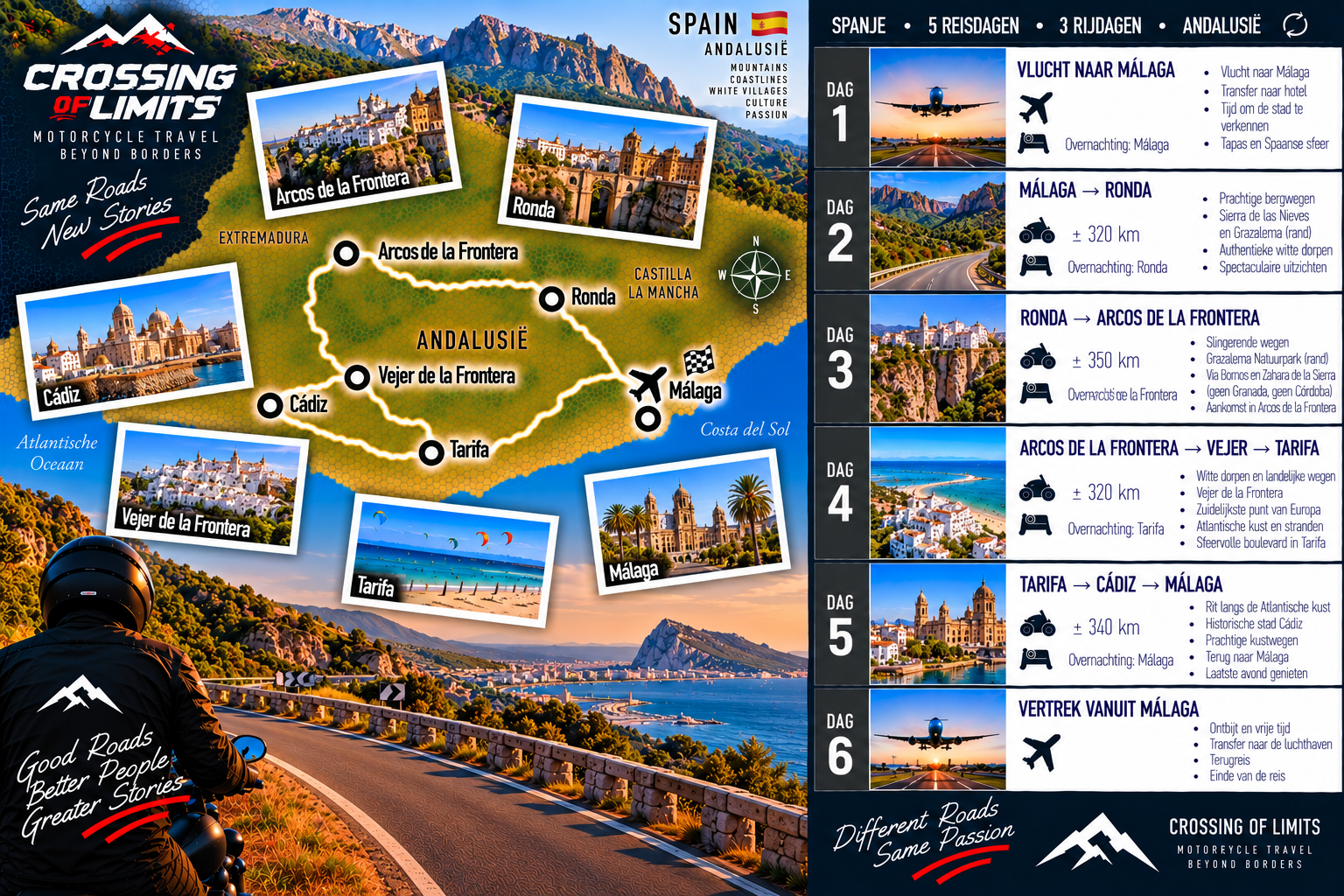 5-daagse motorreis Zuid-Spanje · Andalusië