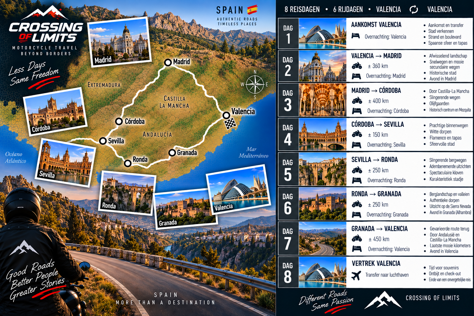 8-daagse motorreis Zuid-Oost Spanje · Valencia